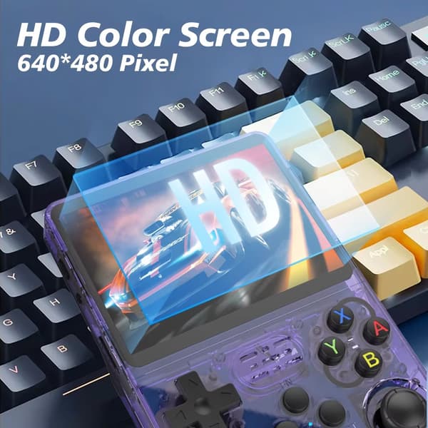 Open Source R36S Retro Handheld Video Game Console Linux System 3,5-tums IPS-skärm Mini Portable Pocket Video Player 128G Spel