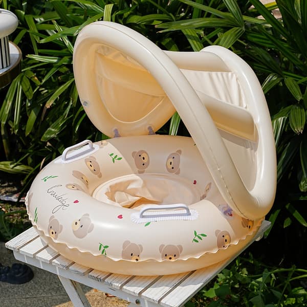 1 PC Bear & Rabbit Canopy Arm Float - fortykket oppustelig poolflyder til sommer-, strand- og poolfester