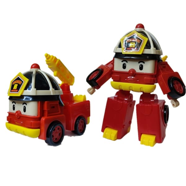 Korea Polis Robocar Amber Roy Haley Action Figur - Transformerende robotlegetøj til børn