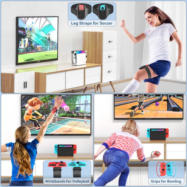 Alt-i-en til Switch/Switch OLED sportsspil tilbehørssæt til Switch-sæt opbevaringsstativ til N-Switch