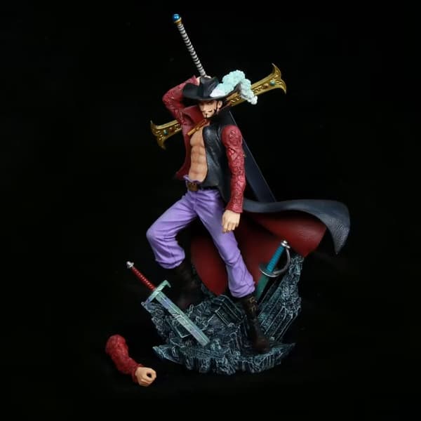 28 cm Dracule Mihawk One Piece Figur - PVC model statue til samlere og gaver