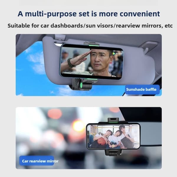 Universal Biltelefonholder Stativ Dashboard Clip Mount til iPhone Xiaomi Samsung GPS