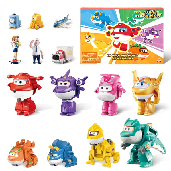 36 Super Wings 2" Mini Transforming Plane Robot Action Figurer - Børnegaver og legetøj