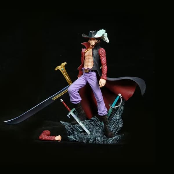 28 cm Dracule Mihawk One Piece Figur - PVC model statue til samlere og gaver