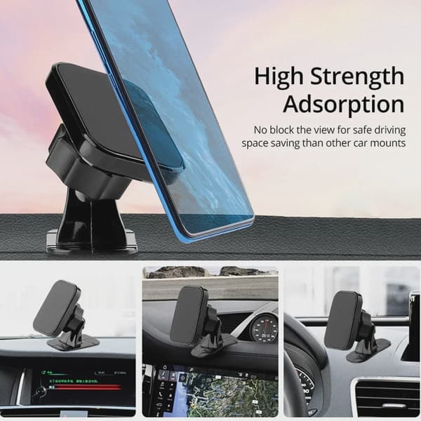 Magnetisk Bilholder Luftventilmontering Universal Dashboard Stander til iPhone Samsung Xiaomi