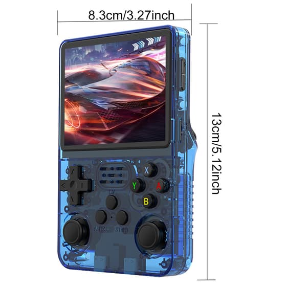 R36S Open Source K36 Handheld Game Console 3,5-tums IPS-skärm Inbyggd 16000 spel Stöder online-dubbel för PS1/PSP/DC