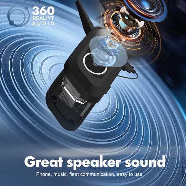 XINOWY V6 Plus Motorcykelhjälm Bluetooth Headset Intercom 1200M Interphone Communicator Vattentät 6 Förare