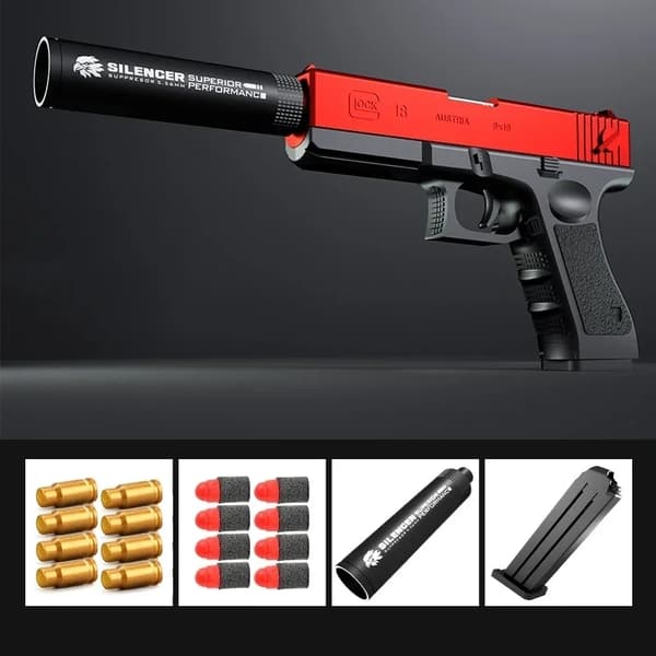 Shell Ejecting Airsoft Pistol Legetøjspistol til udendørs spil - Soft Bullet Shooting til børn