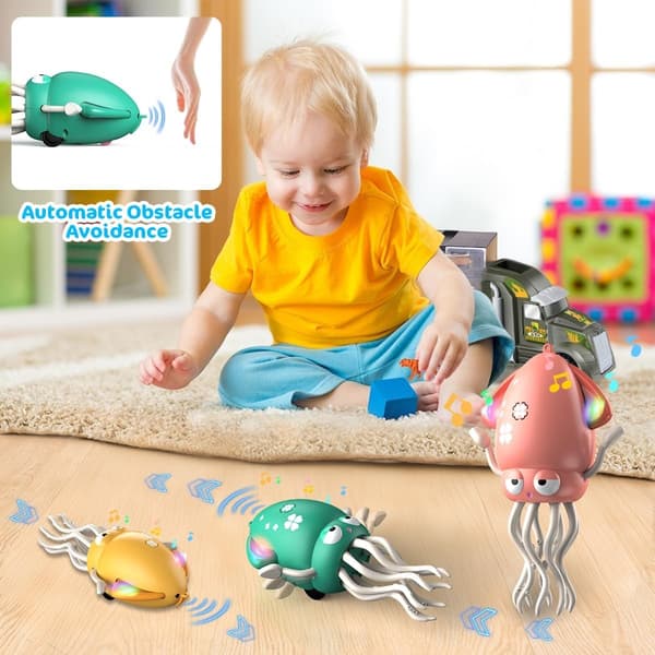 Interactive Magic Dancing Octopus Toy with Lights & Music for Kids - Crawling Squid Gift