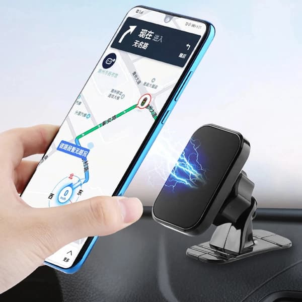 Magnetisk bilhållare för iPhone Samsung Luftventilsmontering Stativ GPS-stöd
