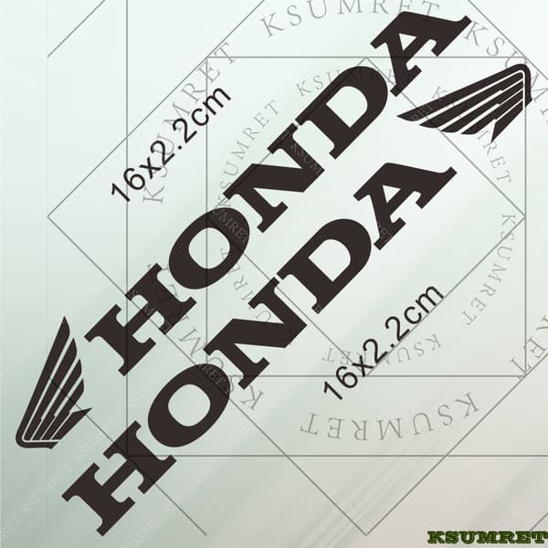 Honda-tarra-moottoripyörän logotarroille