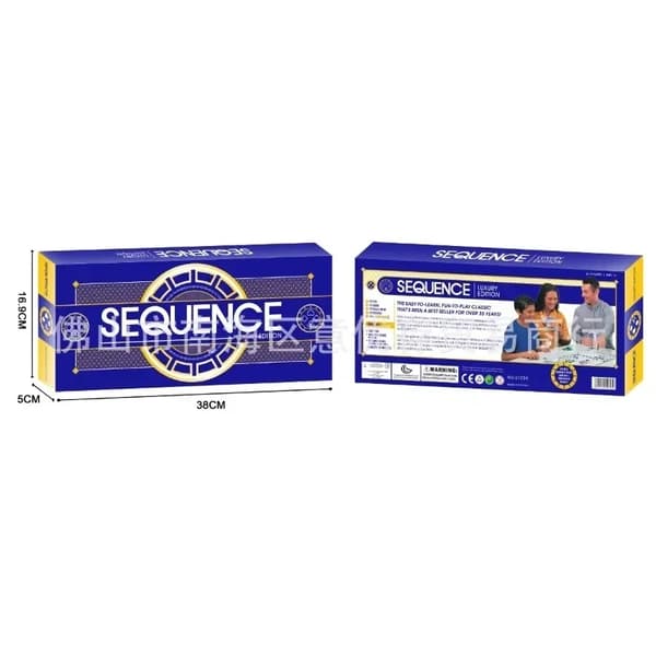 Engelske Sequence Games, Fancy Backgammon, Sequence Maze, Brætspil