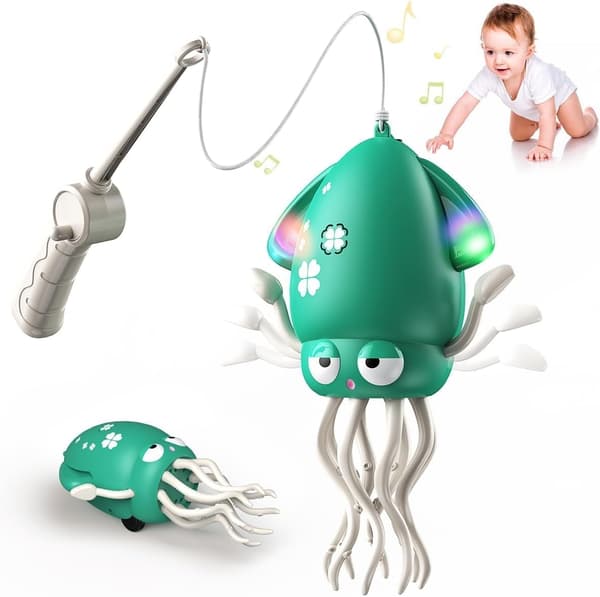 Interactive Magic Dancing Octopus Toy with Lights & Music for Kids - Crawling Squid Gift