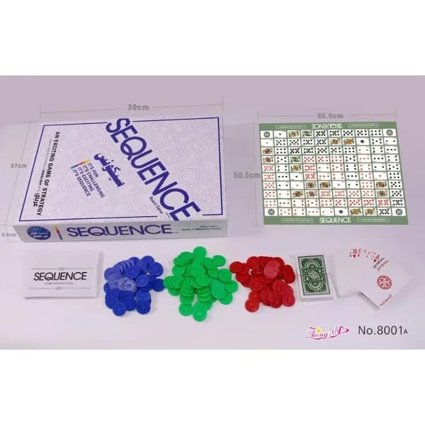 Engelske Sequence Games, Fancy Backgammon, Sequence Maze, Brætspil