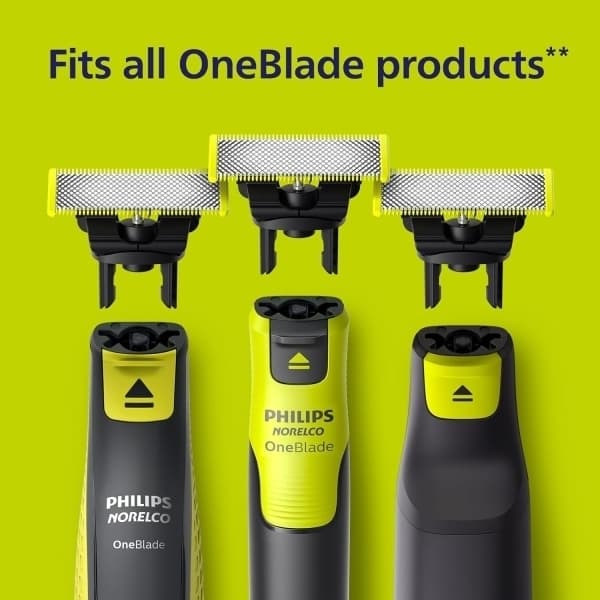 2-pack rakblad kompatibel med Philips Oneblade Replacement