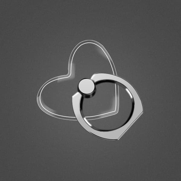 Transparent Fingerring Mobilholder Stativ til iPhone X Samsung Smartphone Bilmontering