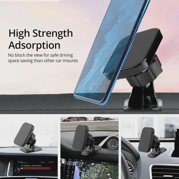 Magnetisk Bilholder Luftventilmontering Universal Dashboard Stander til iPhone Samsung Xiaomi