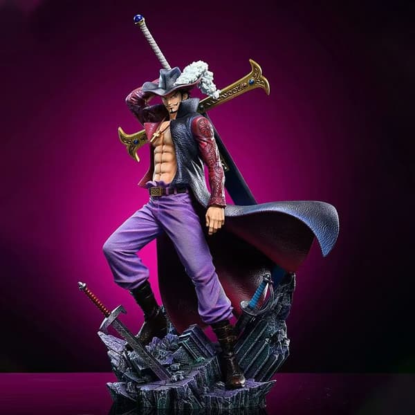 28 cm Dracule Mihawk One Piece Figur - PVC model statue til samlere og gaver