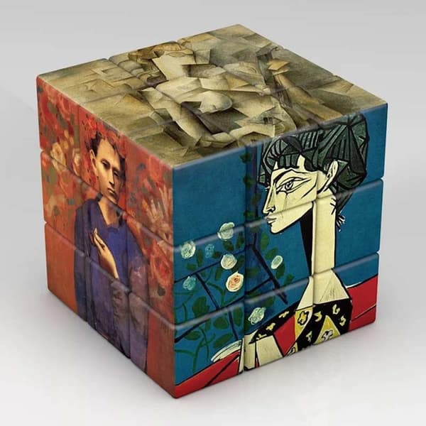 3x3x3 Magic Cube Planeter Astronauter Berömda målningar Kändiskonst Magic Cube Barnpussel Magic Cube Leksaker Gåvor