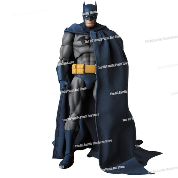 Mafex 105 Batman Blue Hush Action Figur - Sort version DC Anime Model Legetøjsgave