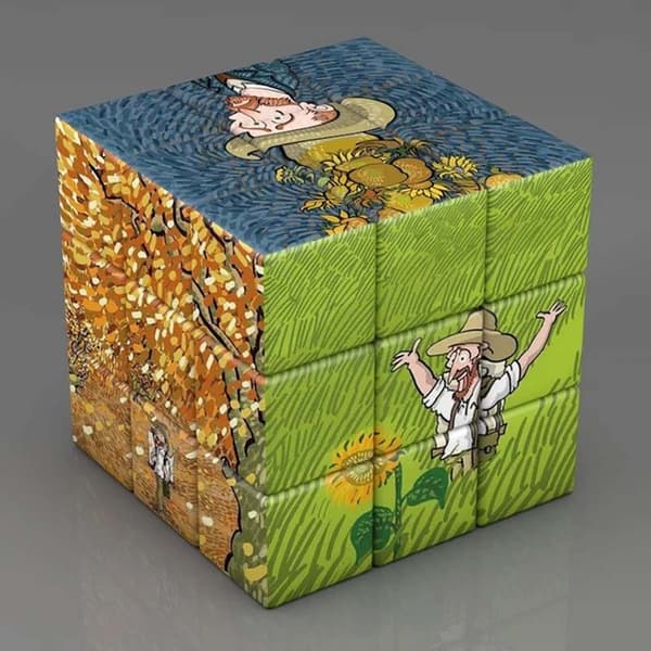 3x3x3 Magic Cube Planeter Astronauter Berömda målningar Kändiskonst Magic Cube Barnpussel Magic Cube Leksaker Gåvor