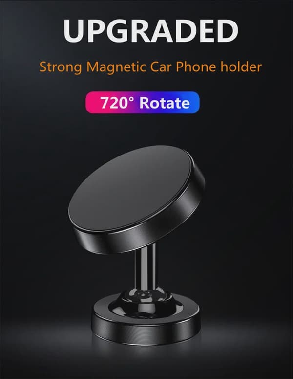 Magnetisk Bilholder Dashboardmonteringsstativ til iPhone Samsung Xiaomi