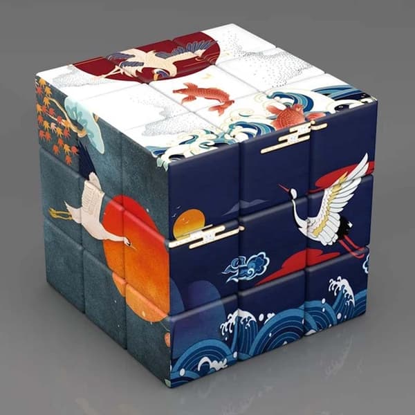 3x3x3 Magic Cube Planeter Astronauter Berömda målningar Kändiskonst Magic Cube Barnpussel Magic Cube Leksaker Gåvor