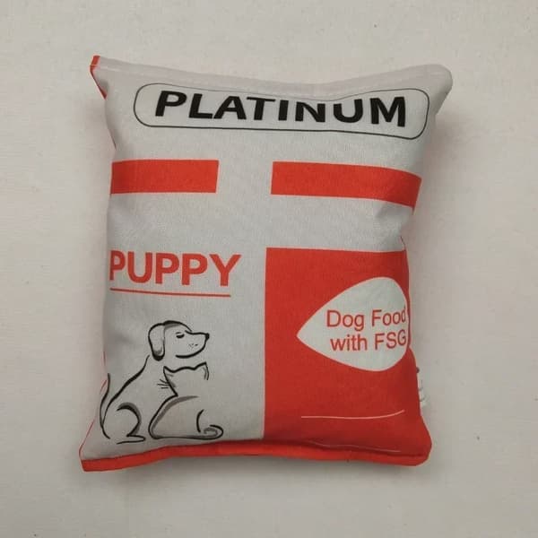 Sjove hundelegetøj med kartoffelchipspose, plys, pibefoder til små, mellemstore hunde, interaktivt pibefoder til hvalpe, tyggelegetøj