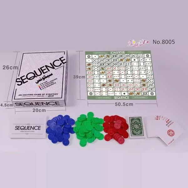 Engelske Sequence Games, Fancy Backgammon, Sequence Maze, Brætspil