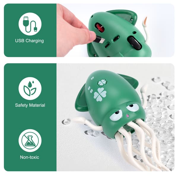 2025 Interactive Dancing Squid Toy for Toddlers - Light, Music & Tummy Time Fun Present