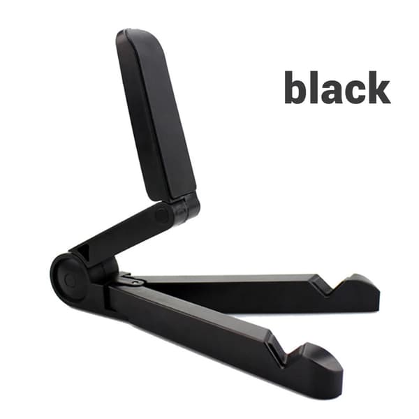 Universal foldbar tabletholder, bærbar plastholder til iPad Air Pro og mobiltelefoner