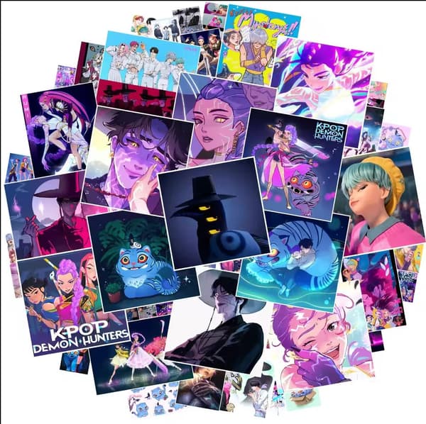 55 STK KPop Demon Hunter Stickers - Søde Derpy Tiger Decals til telefon, bærbar computer, skateboard og mere
