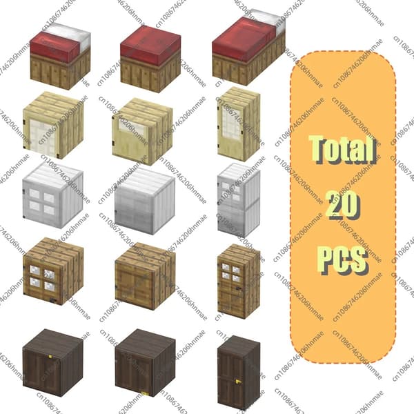 Magnetiske byggeklodser sæt til børn 3+ - Mine World Magnet Cube Stabling Construction Legetøj