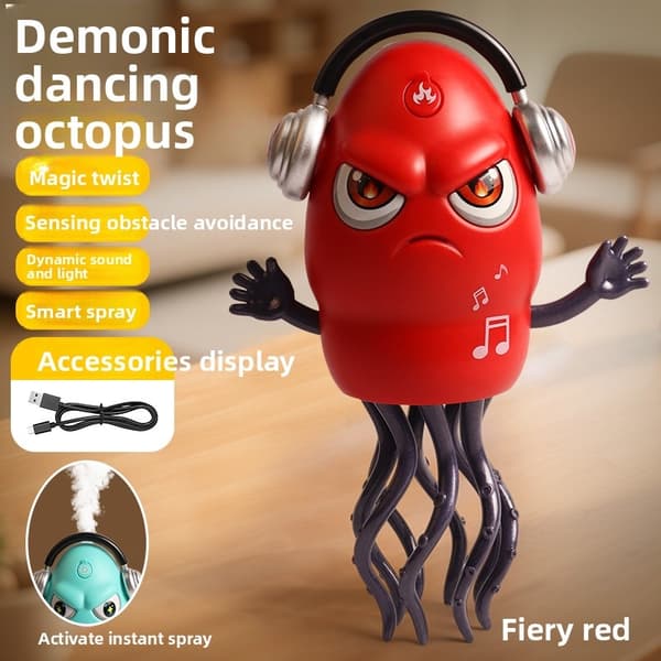 Interactive Dancing Octopus Toy for Kids - Pedagogisk elektronisk husdjurspresent för småbarn