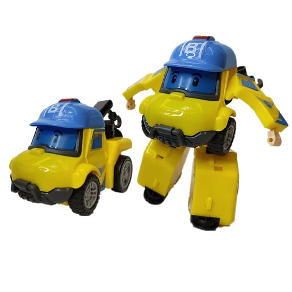 Korea Polis Robocar Amber Roy Haley Action Figur - Transformerende robotlegetøj til børn