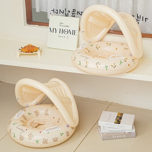 1 PC Bear & Rabbit Canopy Arm Float - fortykket oppustelig poolflyder til sommer-, strand- og poolfester