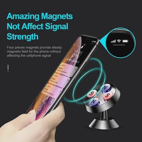 Magnetisk Bilholder Universal Stativ til iPhone Xiaomi Huawei Samsung Dashboardmontering