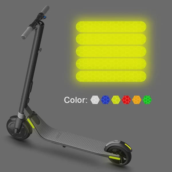 5 st. nattreflekterande säkerhetsdekaler för Ninebot ES1 ES2 ES3 ES4 E22 E25 elscooter