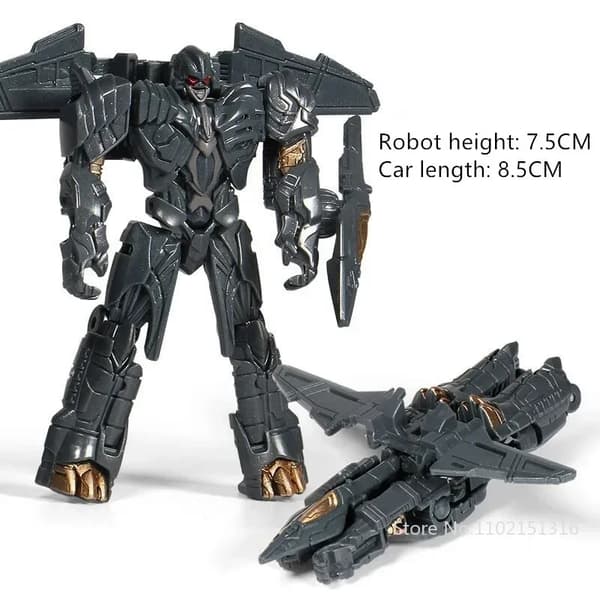 2-i-1 Mini Transformation Robot Billeksak för barn - Action Figur Present & Deformerad modell