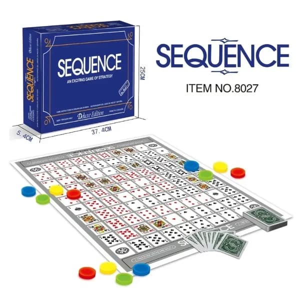 Engelske Sequence Games, Fancy Backgammon, Sequence Maze, Brætspil