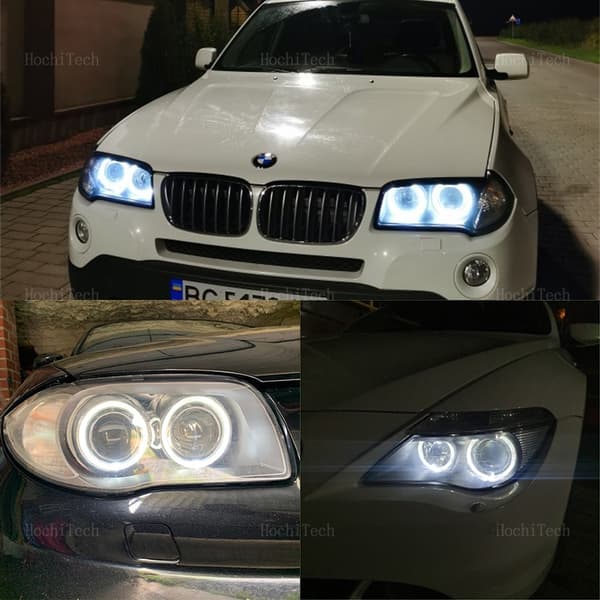 20W felfria vita LED-ängeljusringmarkeringslampor för BMW E87 E39 M5 E60 E61 E63 E64 M6 E65 E66 E83 X3 E53 X5
