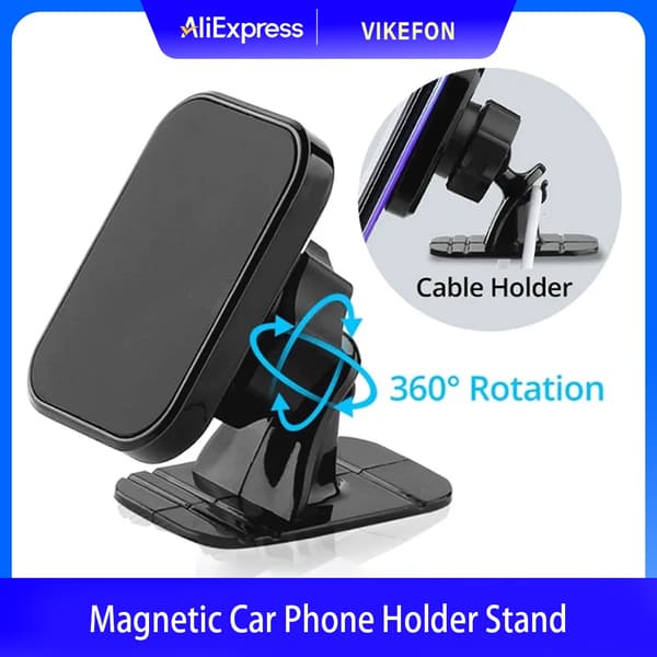 Magnetisk Bilholder Luftventilmontering Universal Dashboard Stander til iPhone Samsung Xiaomi