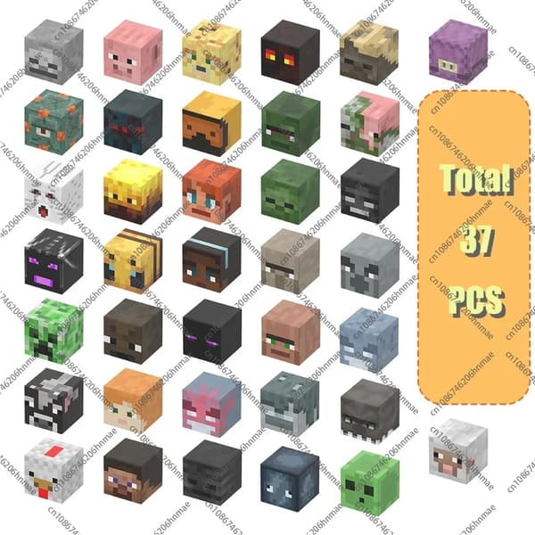 Magnetiske byggeklodser sæt til børn 3+ - Mine World Magnet Cube Stabling Construction Legetøj