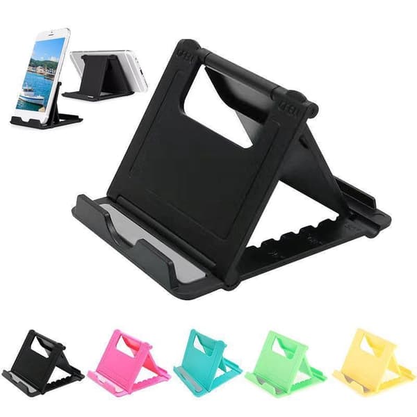 Mini bærbar, foldbar universal plastik telefon-tabletholder