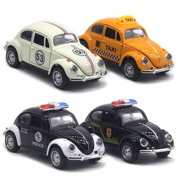 1:32 Beetle legeringsbil støbt metal klassisk legetøjsmodel med pull-back-funktion til børnegaver A931