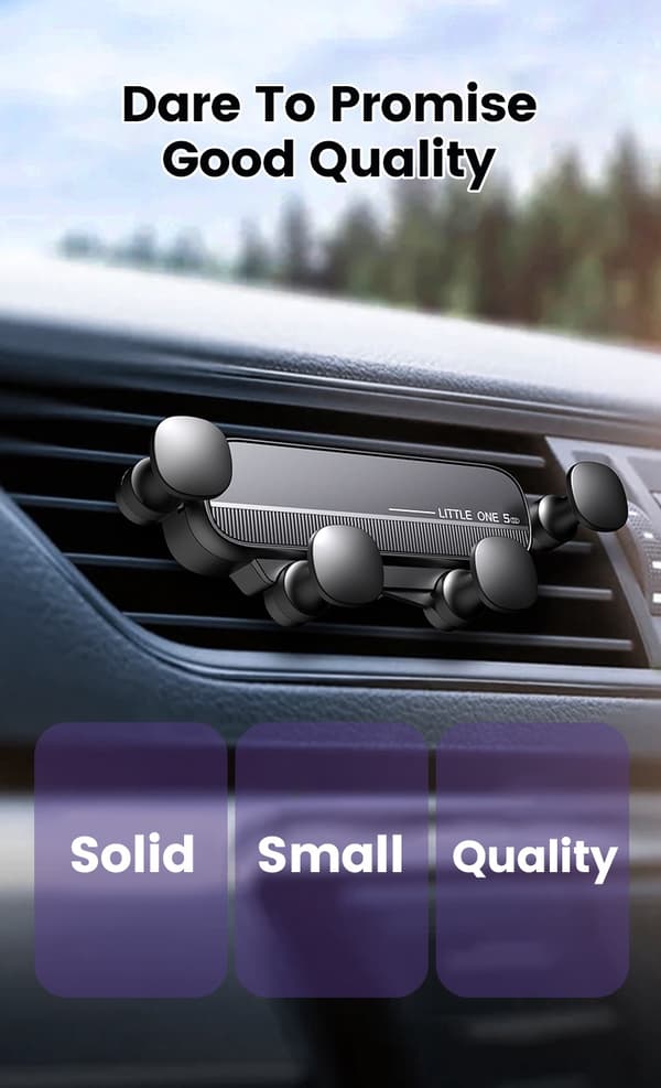Gravity Biltelefonholder Luftventilmontering Universal Mobilstativ til iPhone 13 12 Xiaomi GPS