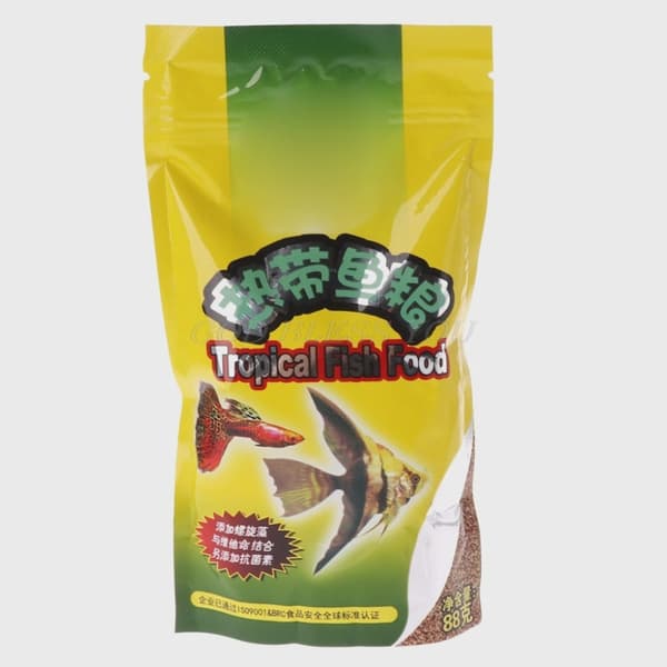 Akvarium Tropiskt fiskfoder Småfiskfoder Spannmål 88g Läckert foder Speciellt för Guppy Lanternfisk 1 Påse