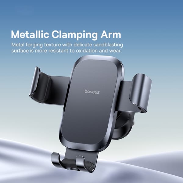 Baseus Metall Gravity Bilhållare Luftventil Stativ för iPhone Xiaomi Samsung Huawei Realme