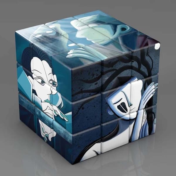3x3x3 Magic Cube Planeter Astronauter Berömda målningar Kändiskonst Magic Cube Barnpussel Magic Cube Leksaker Gåvor