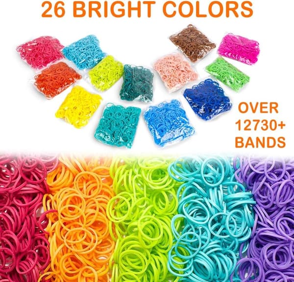 Premium Loom gummiband Refill Kit för barn - DIY Armband Making Craft Present för barn